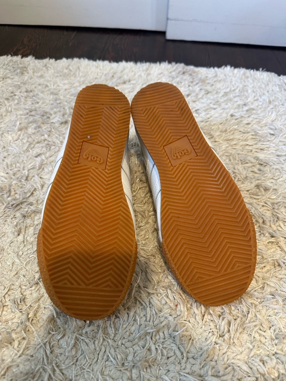 Gola Women's White and Gum Classic Sneakers - Picture 3 of 4